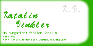 katalin vinkler business card